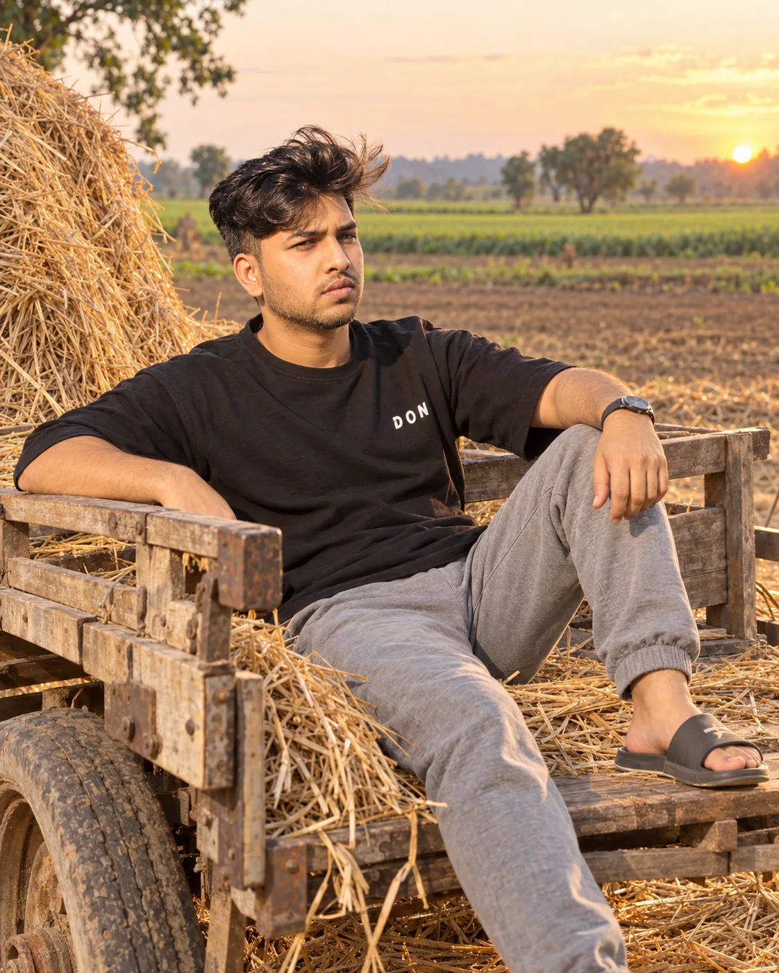 Rustic Farm Cart Portrait