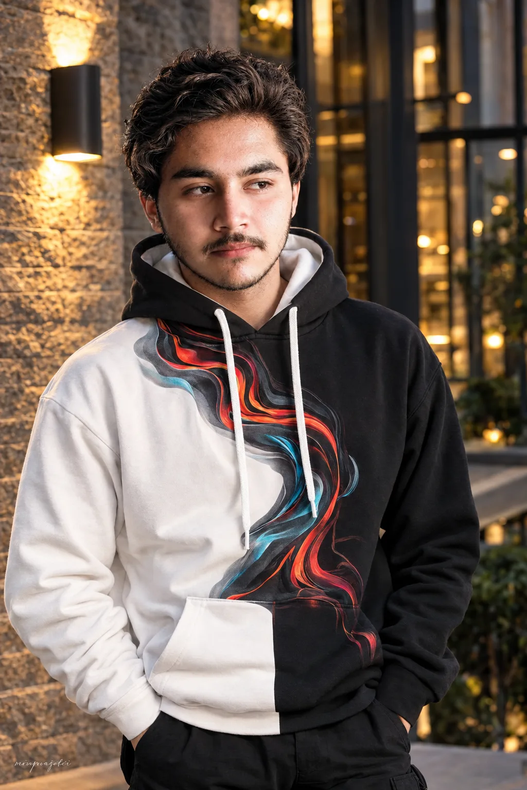 Midnight Flame — Split-Style Streetwear