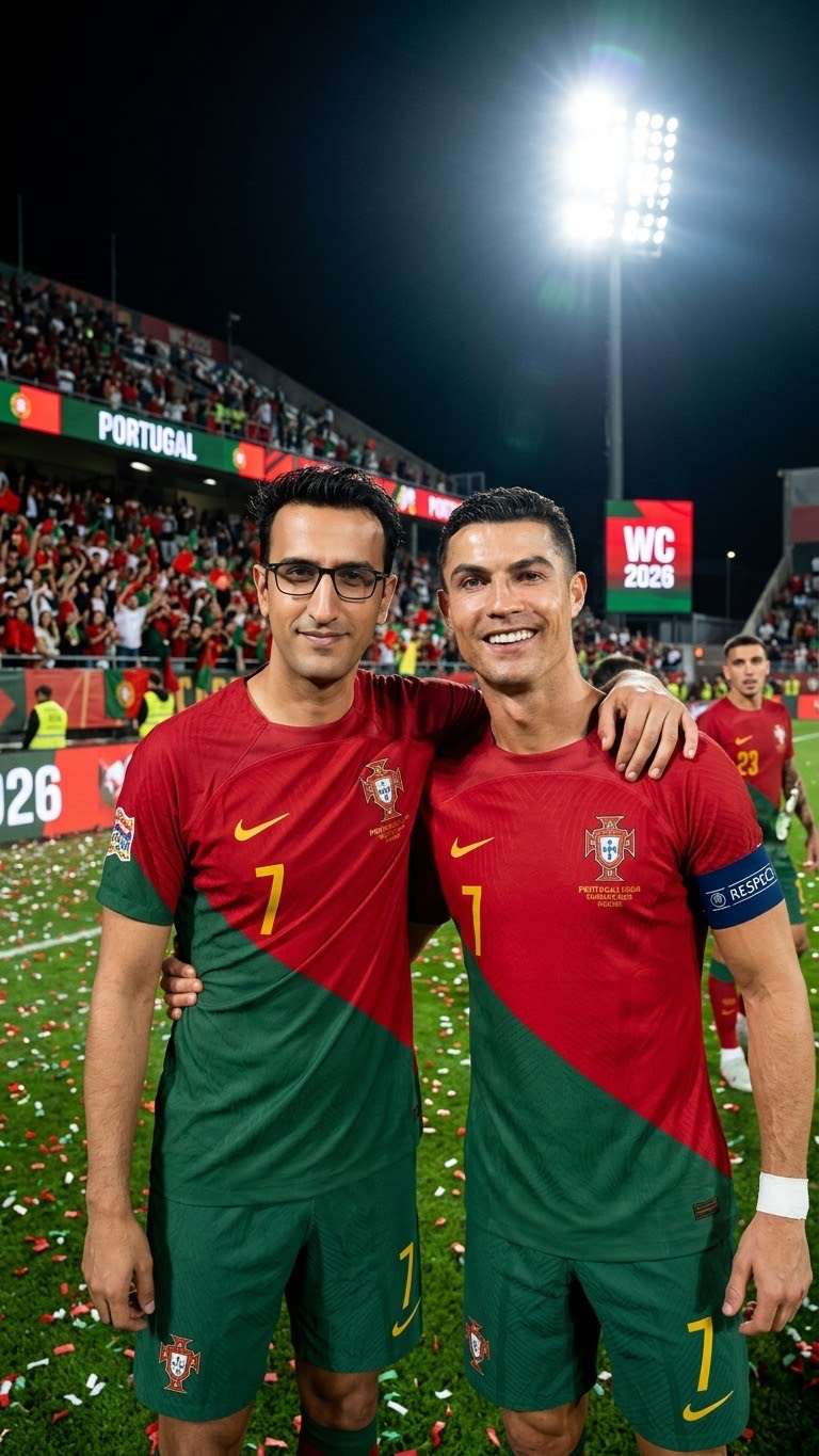 With Ronaldo