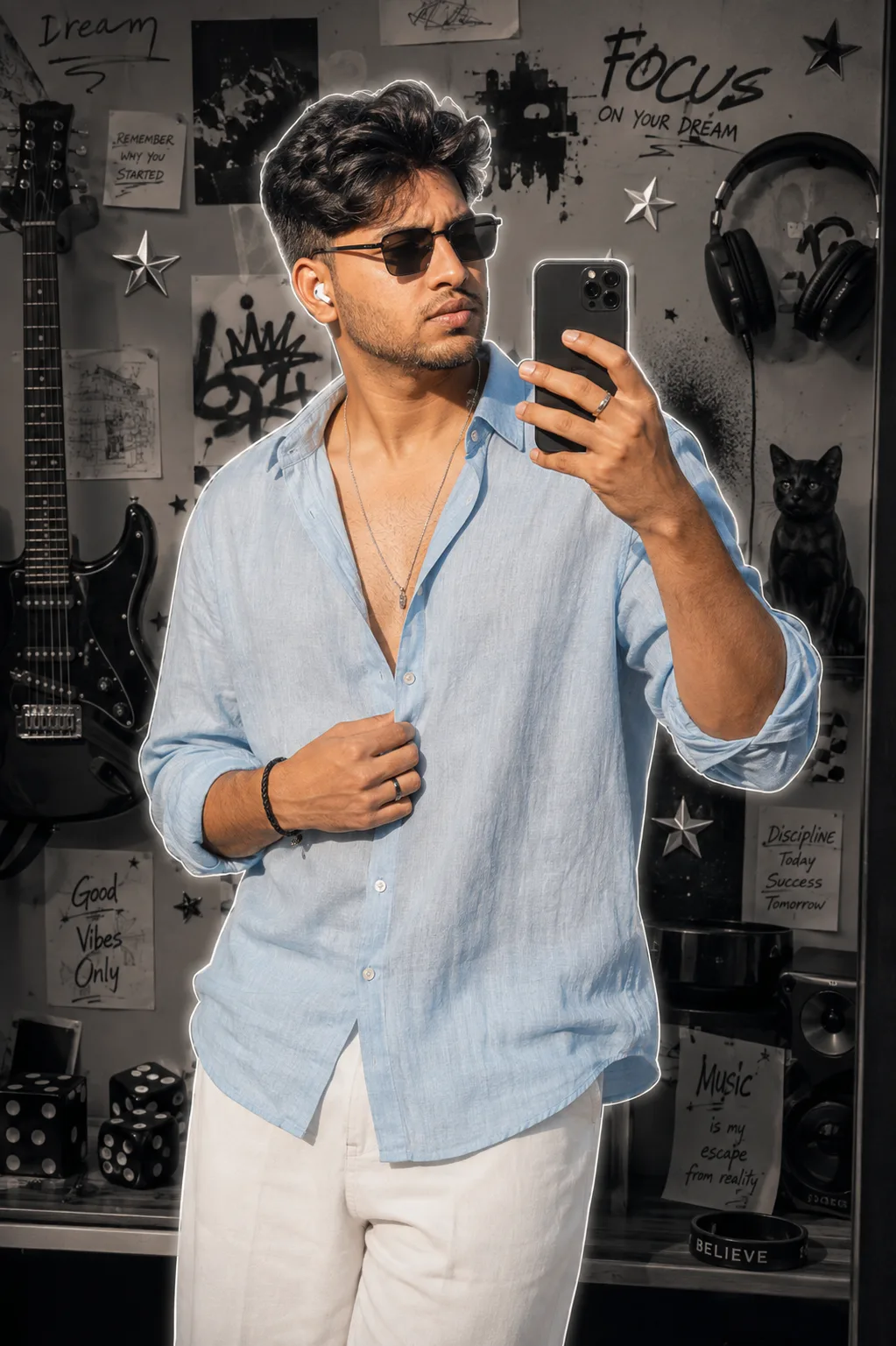 Dreamer Mirror Selfie Collage