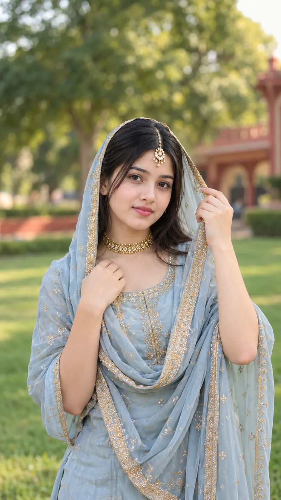 Girls Beautiful Aesthetic Outdoor Portrait Prompt