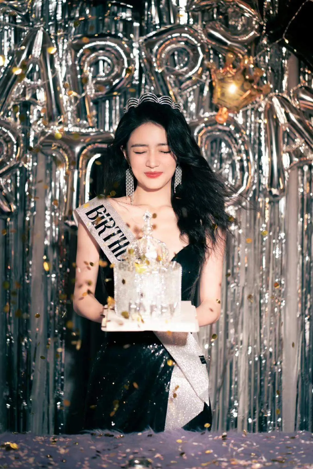 Birthday Queen in a Silver Celebration