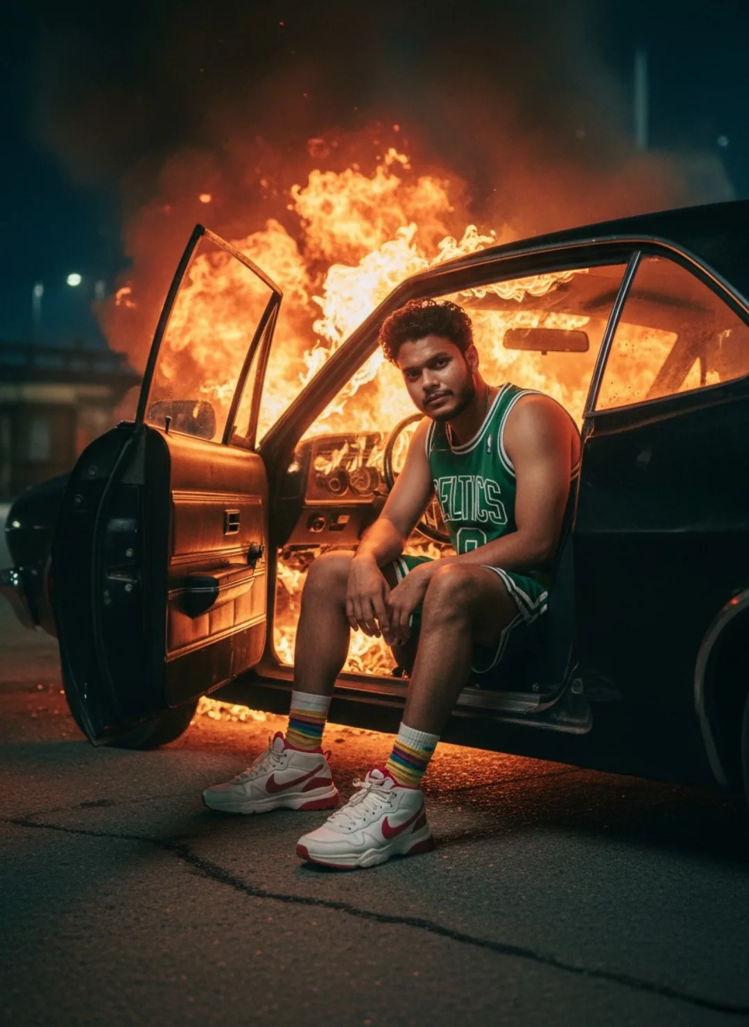 Celtics Jersey on Fire