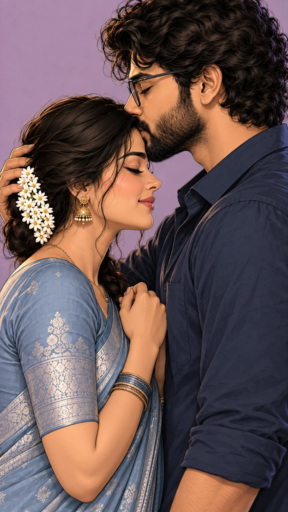 Lavender Forehead Kiss