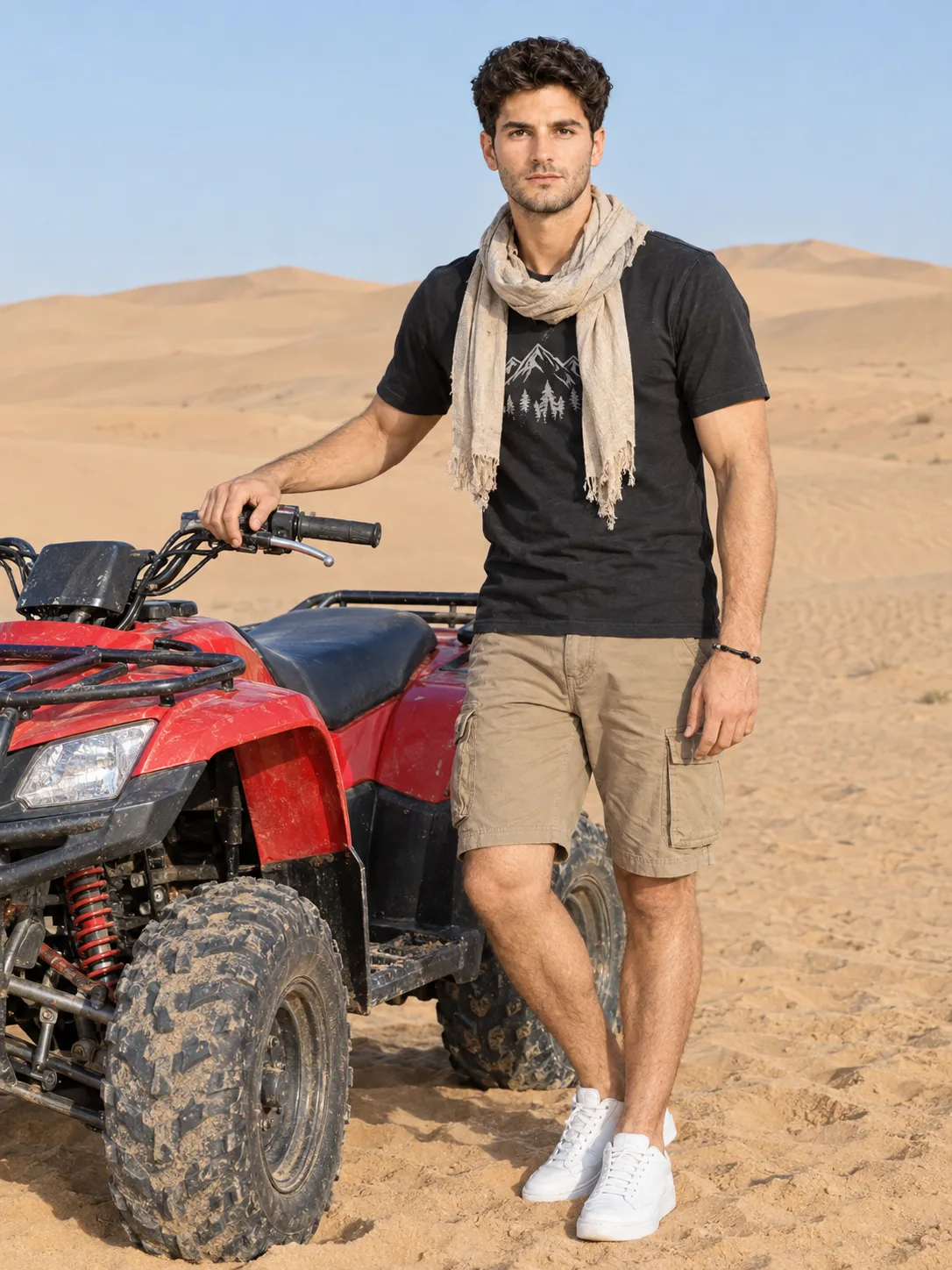 Desert travel portrait