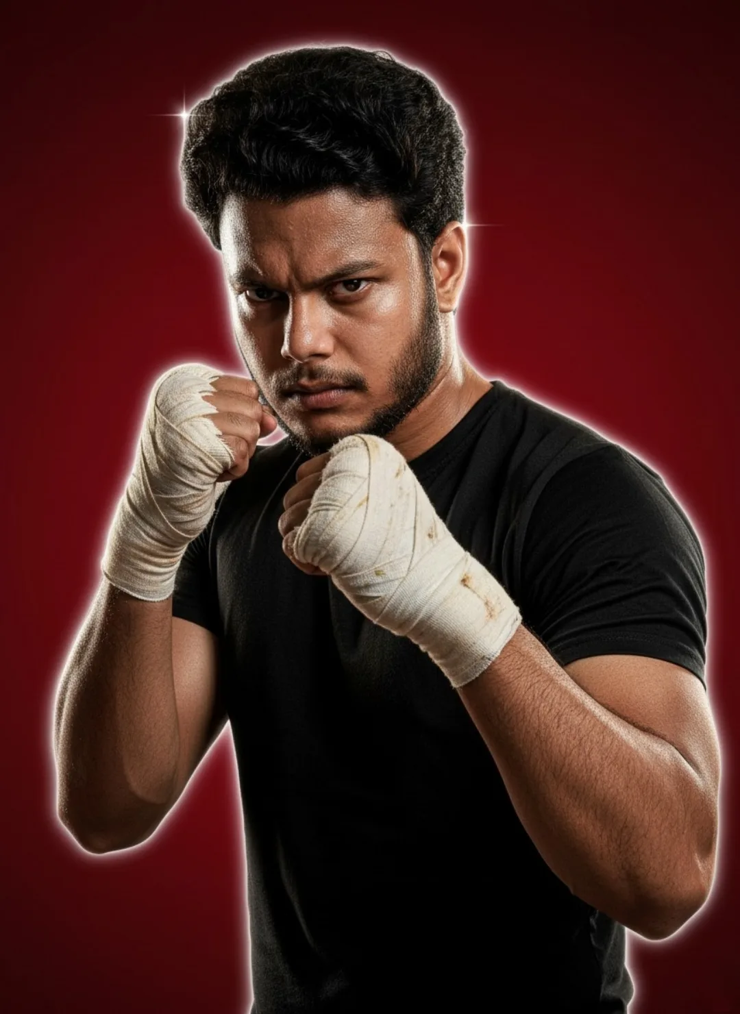 Boxing Stance Portrait