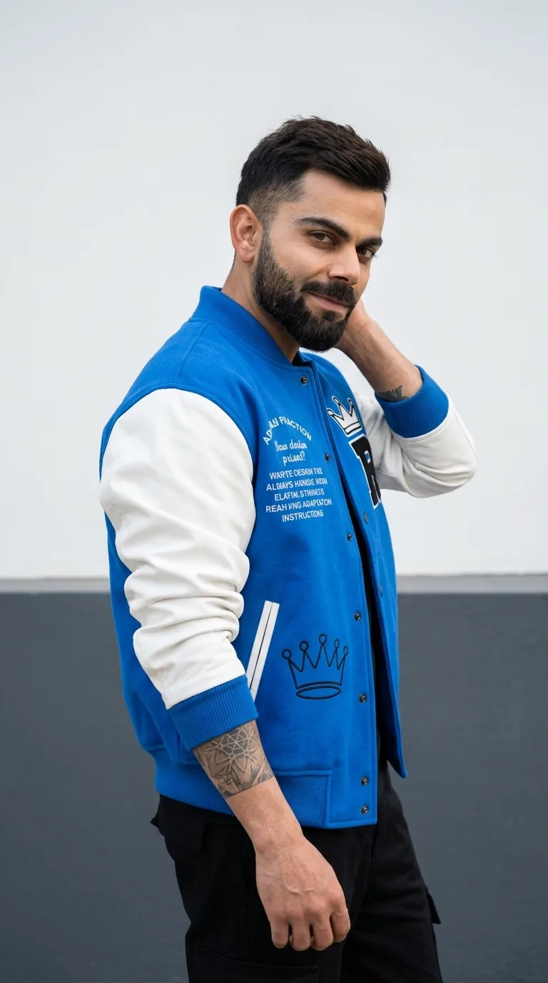 BOYS STYLISH BLUE JACKET PORTRAIT