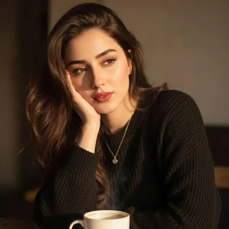 Cozy Café Moody Portrait