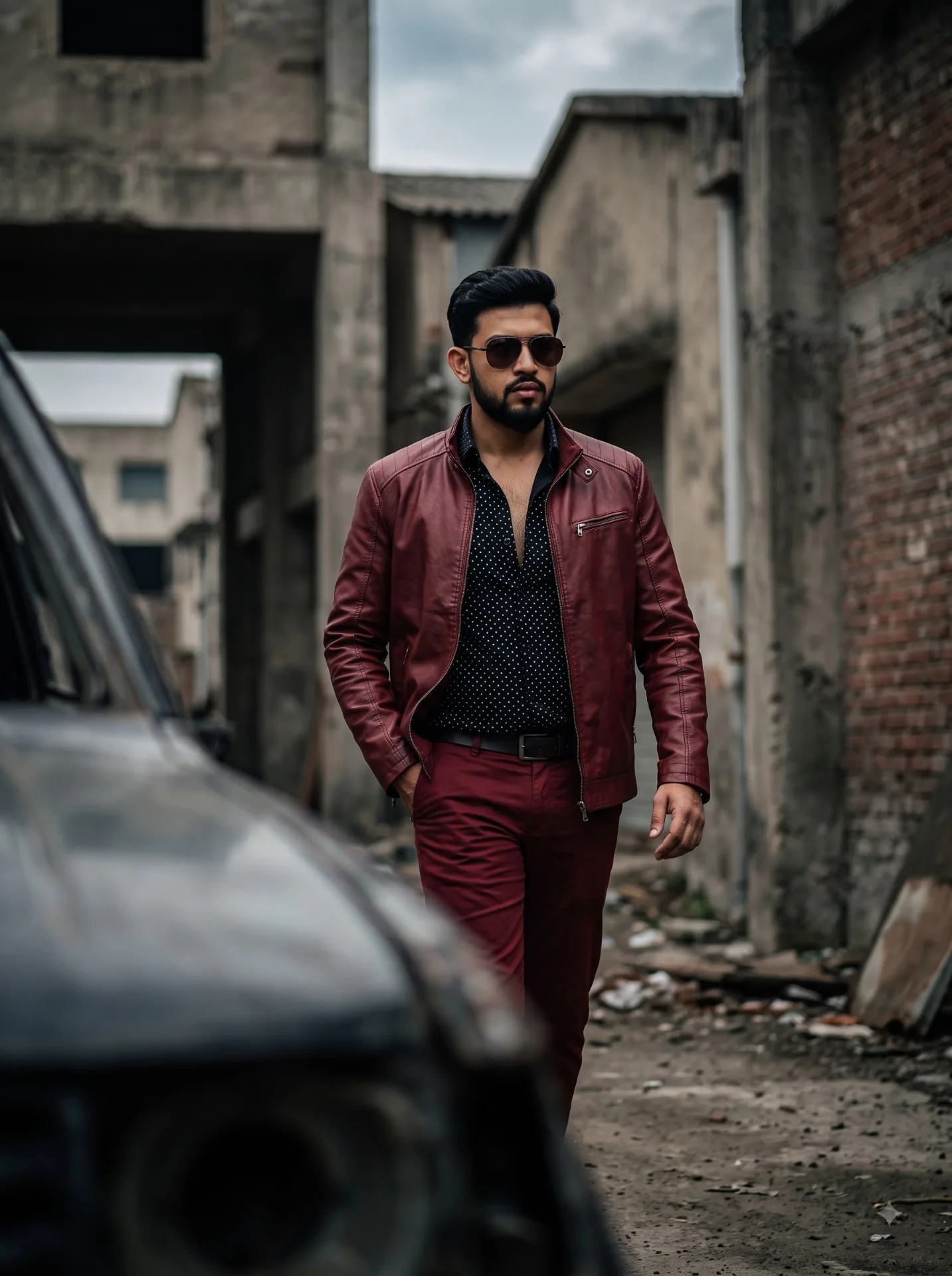 KGF Style Portrait Image