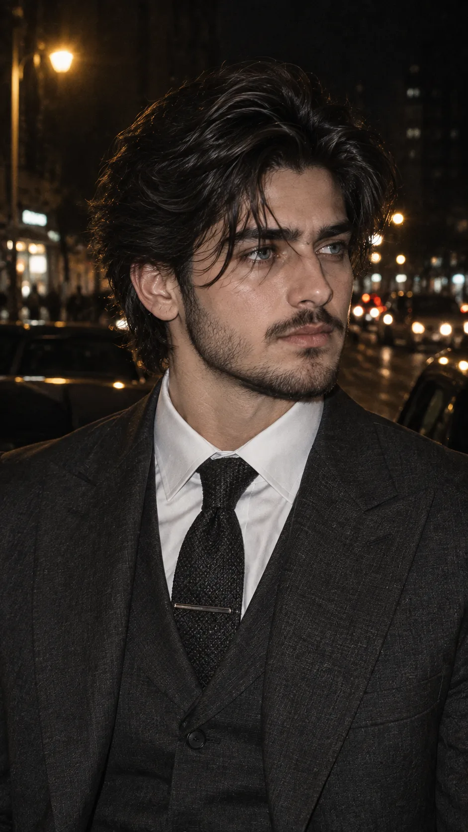 Cinematic Noir City Portrait