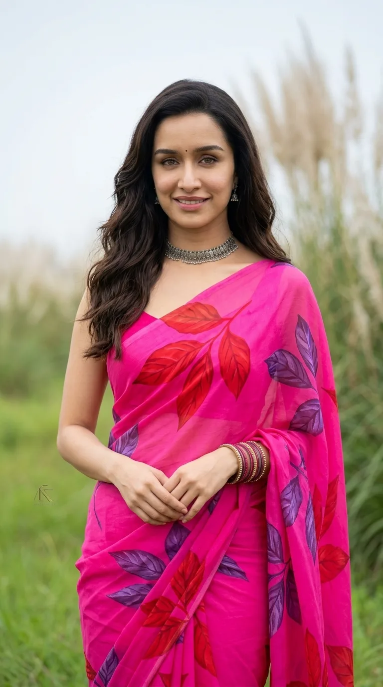GIRLS BEAUTIFUL SAARI OUTDOOR PORTRAIT