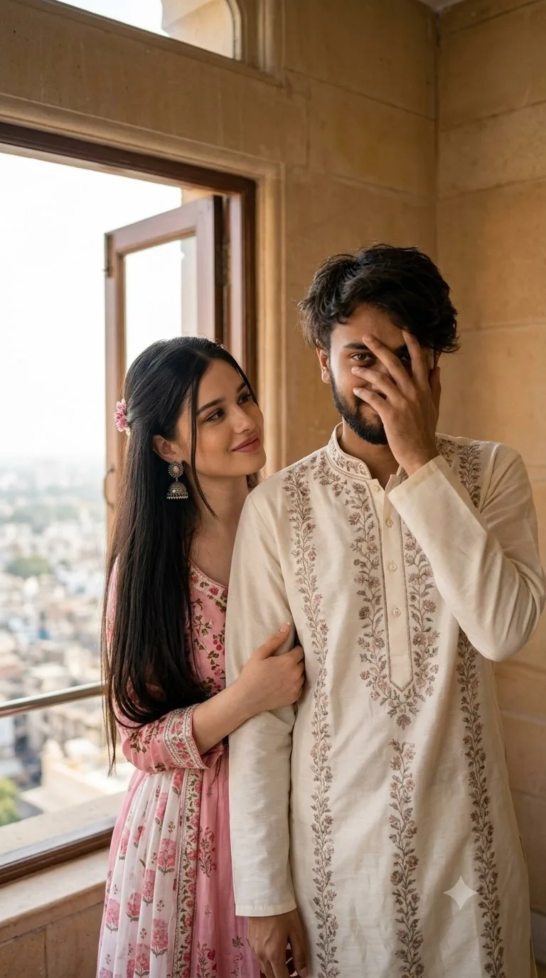 beautiful couple standing
