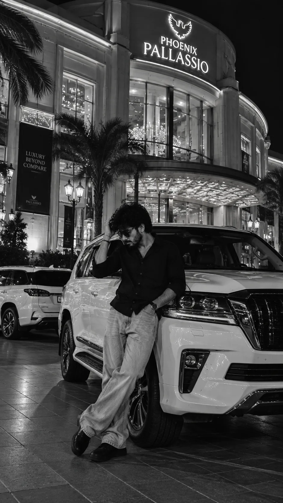 Ultra-realistic Cinematic Black & White Luxury Prompt