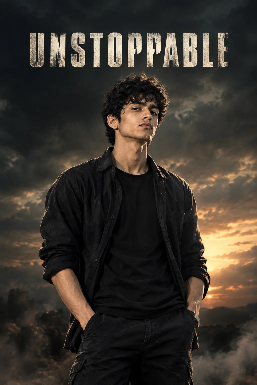Cinematic Movie Poster Boy Look