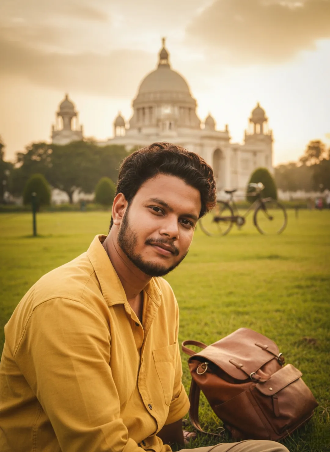 Golden Hour Portrait at Victoria Memorial