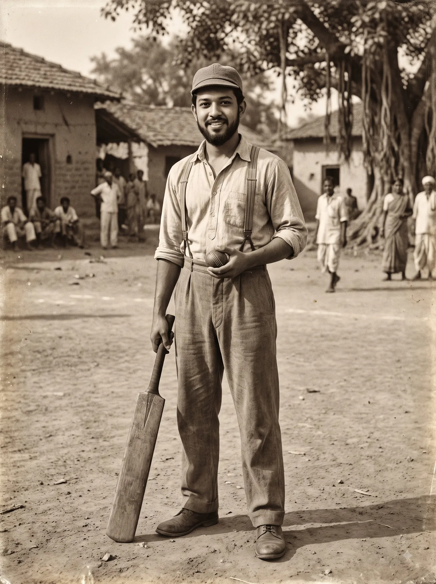 Photorealistic authentic 1895 Indian historical photograph