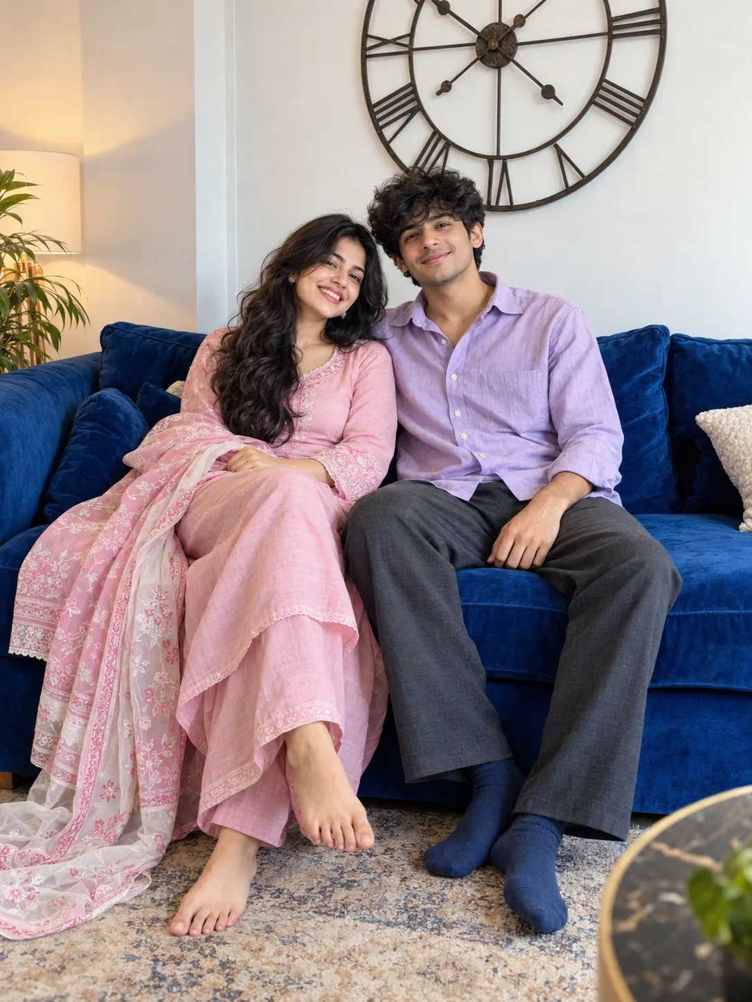 Ultra realistic cinematic portrait of a young couple