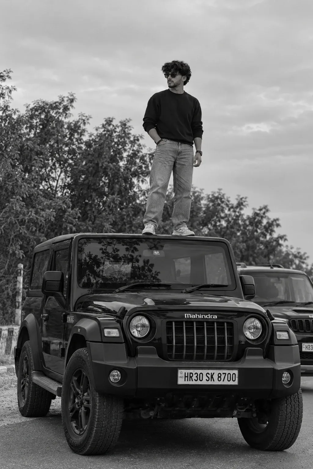Standing on Thar Roof AI Photo Prompt for Boys
