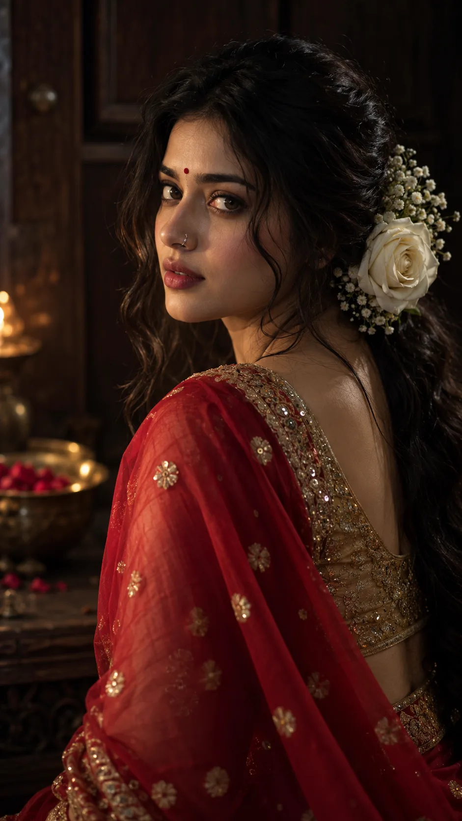 portrait of a beautiful young South Asian woman