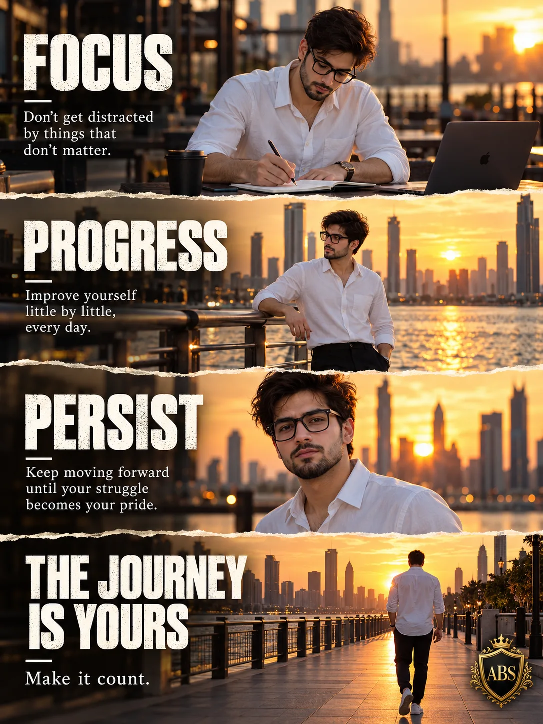 FOCUS • PROGRESS • PERSIST — THE JOURNEY IS YOURS