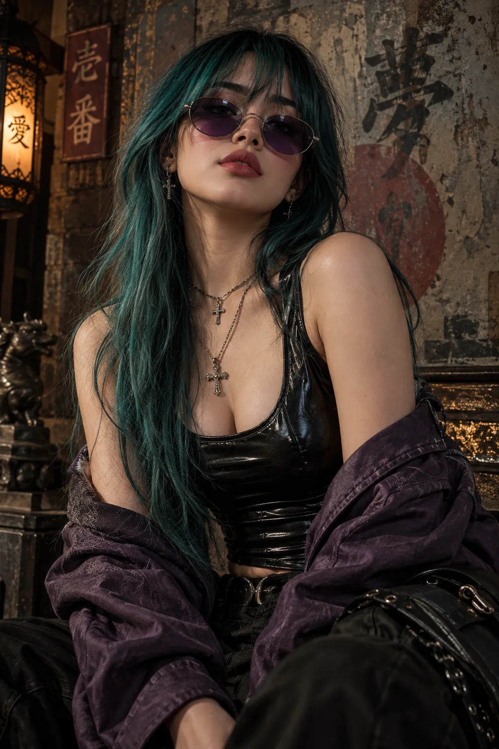 Ultra detailed cinematic portrait of a stylish young woman