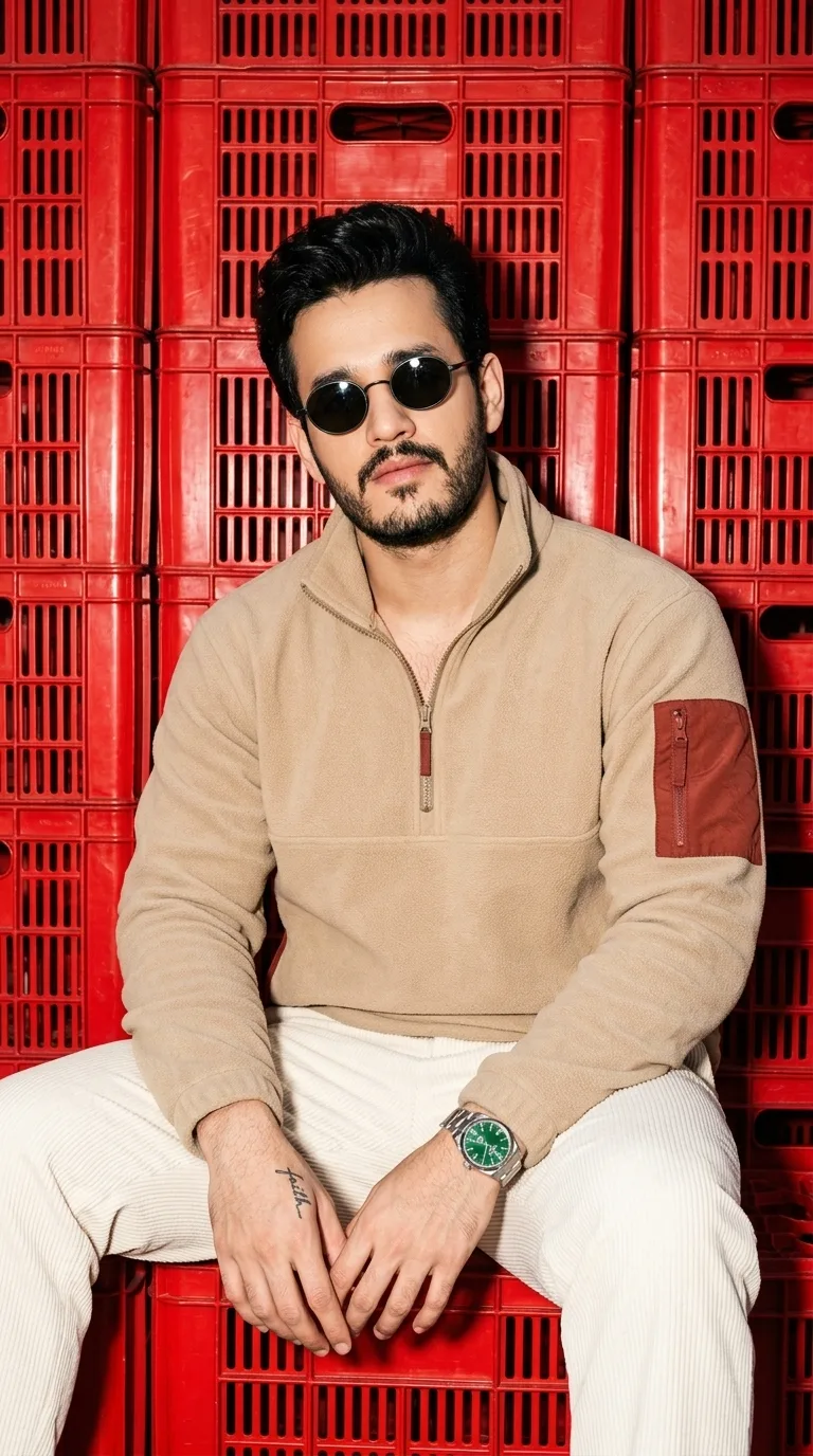 ❤️🔥📸 Bold Red Crate Fashion Aesthetic Prompt