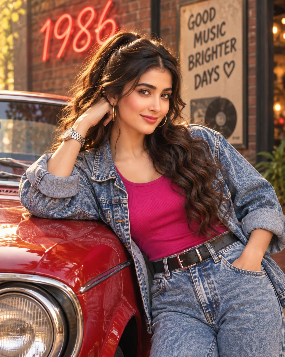 Retro 1986 Vibes ✨ | Vintage Car & Denim Aesthetic