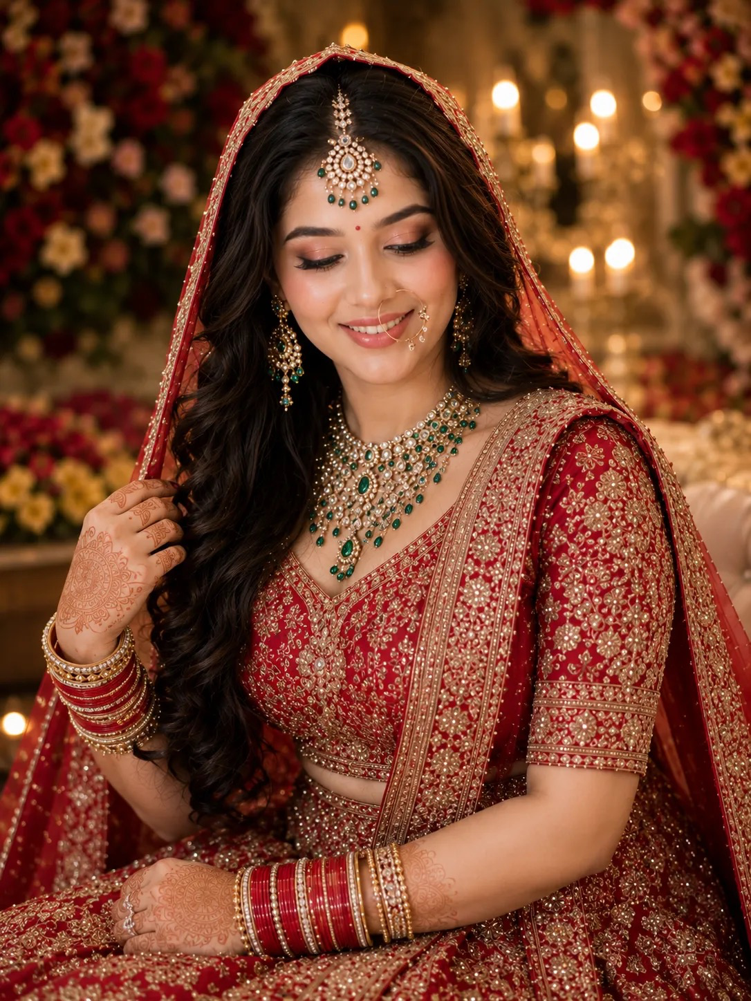 Bride in Lehenga