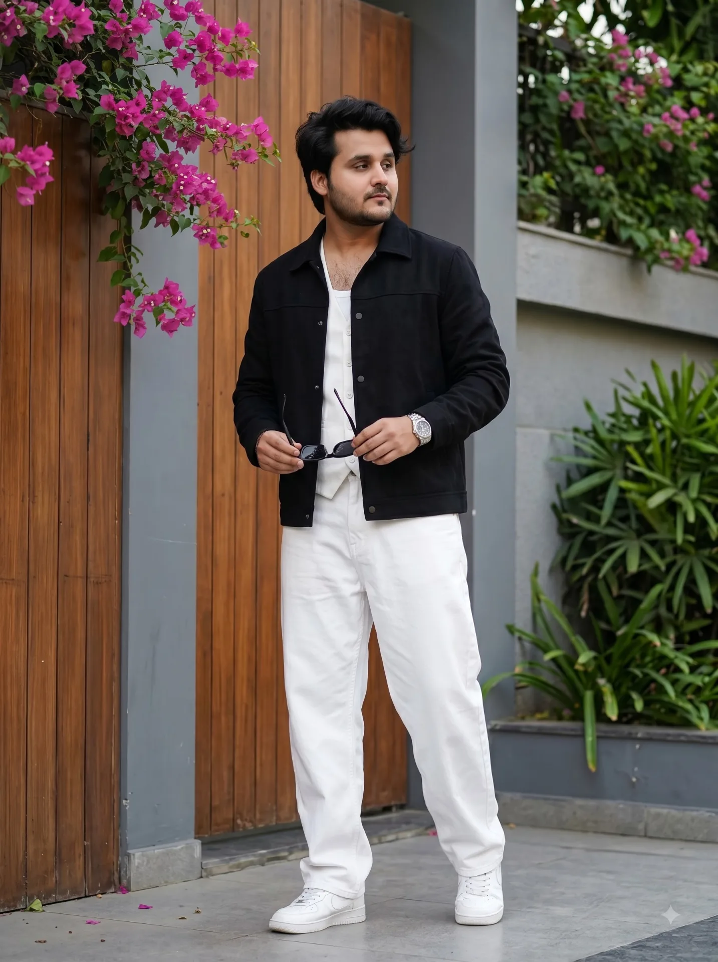 Modern street fashion portrait