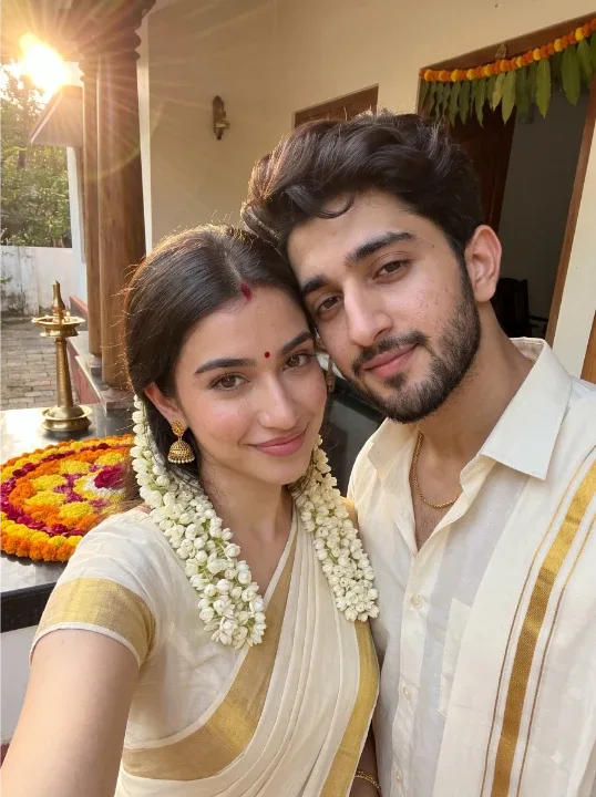 Selfie Onam Couple AI Photo Prompt