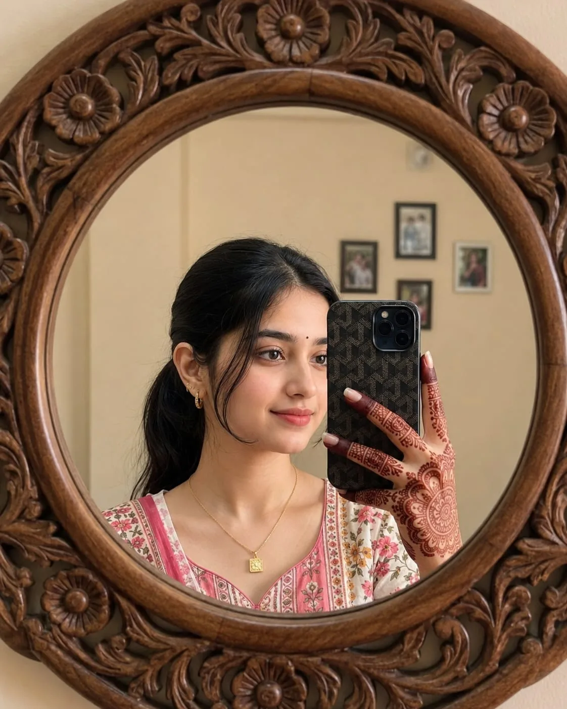 Framed with Henna Grace 🪞🌿✨