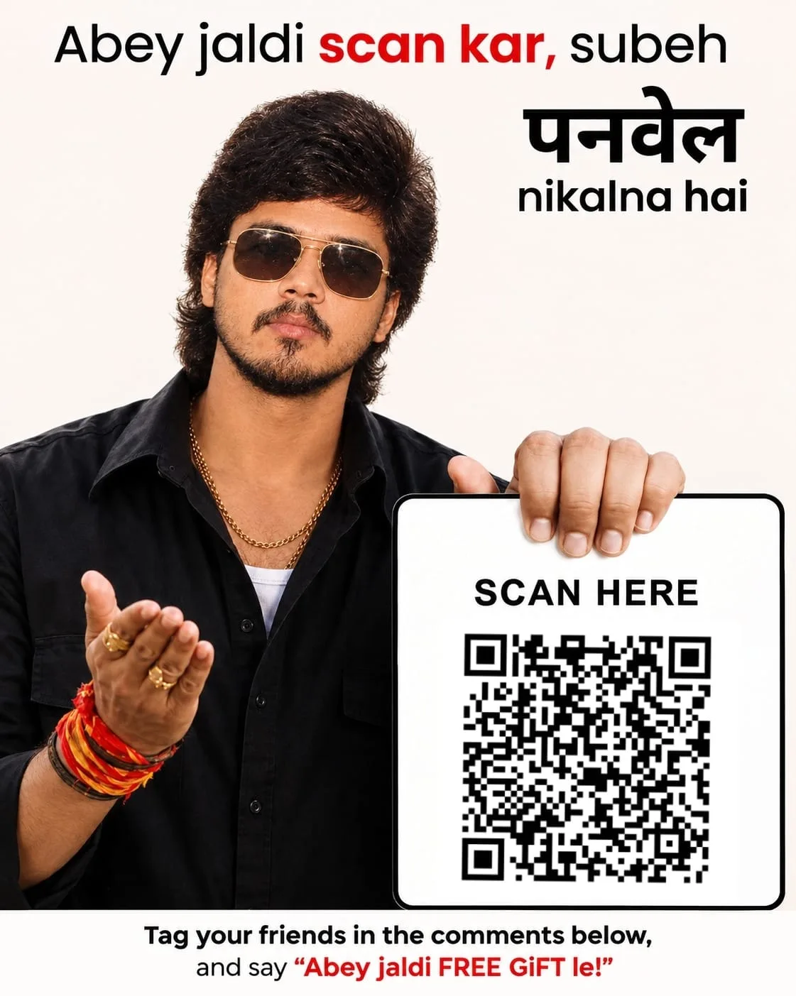 Abey Jaldi Scan Kar – Panvel Jaana Hai | Viral QR Code Poster