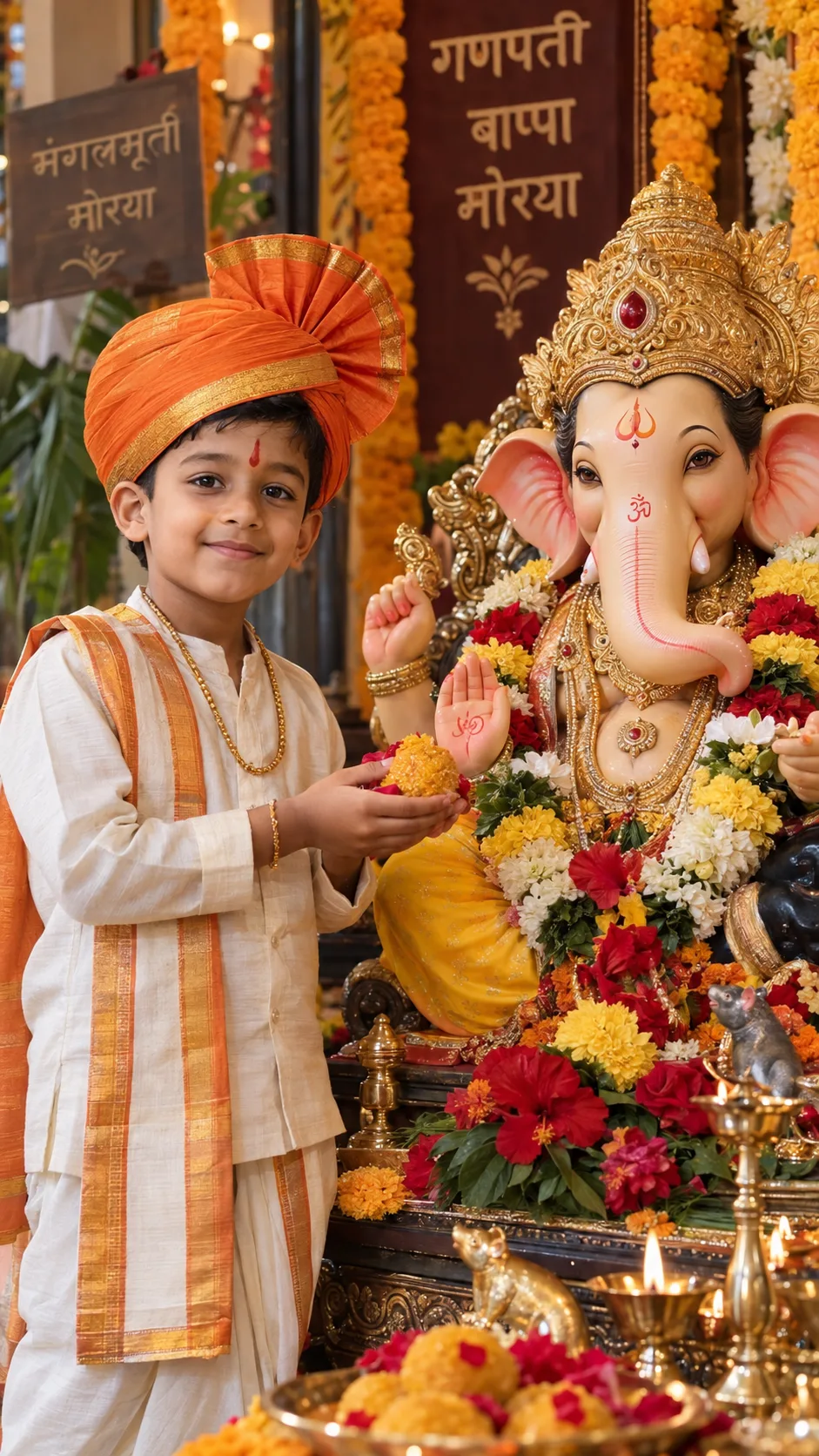 Kids Ganesha Chaturthi Special Prompt