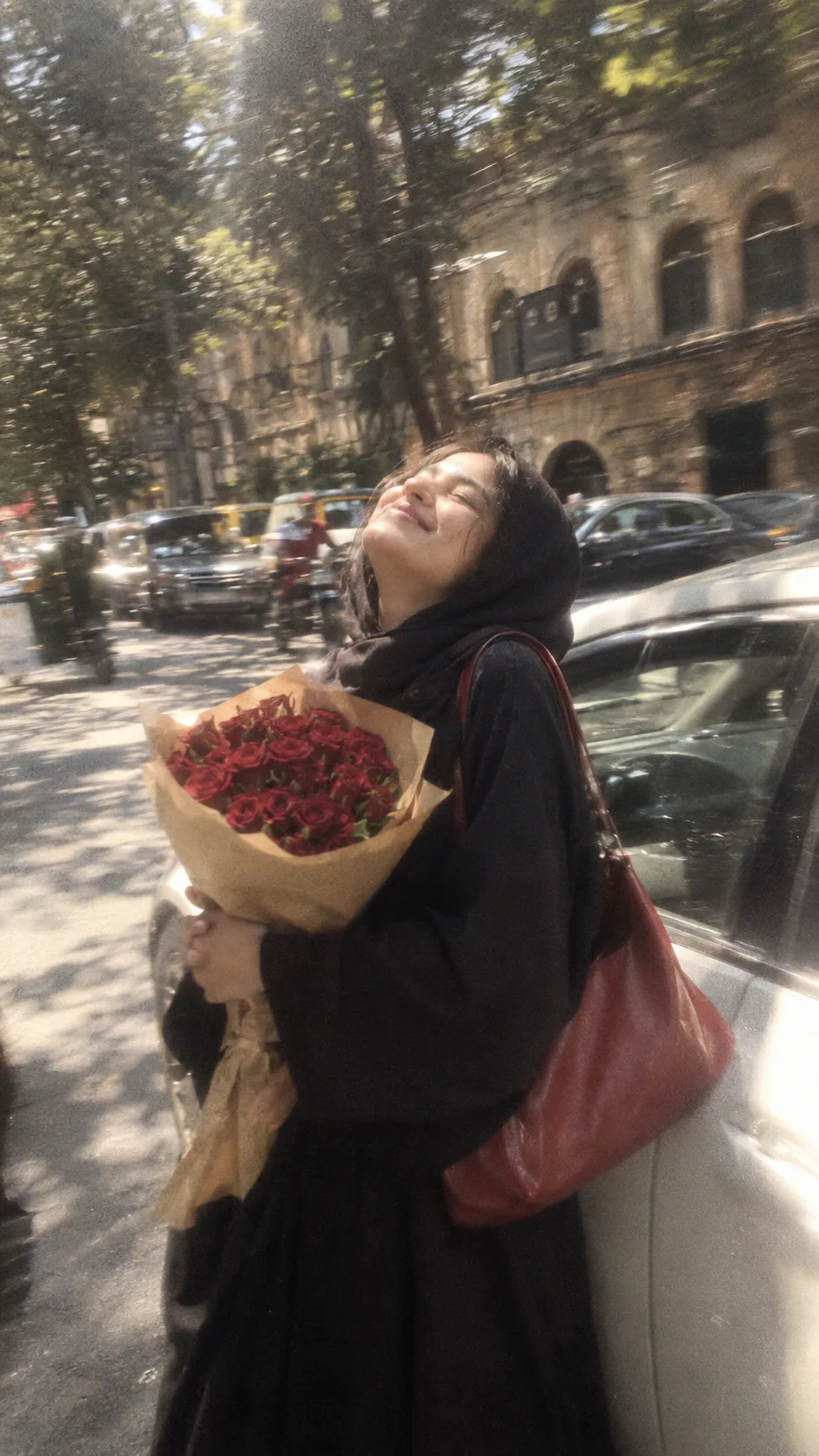 Ultra realistic candid street photo of a young lady /HIJABI girl portrait