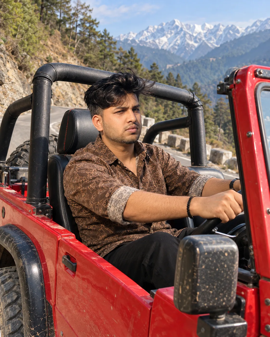 Mountain Jeep Adventure Portrait