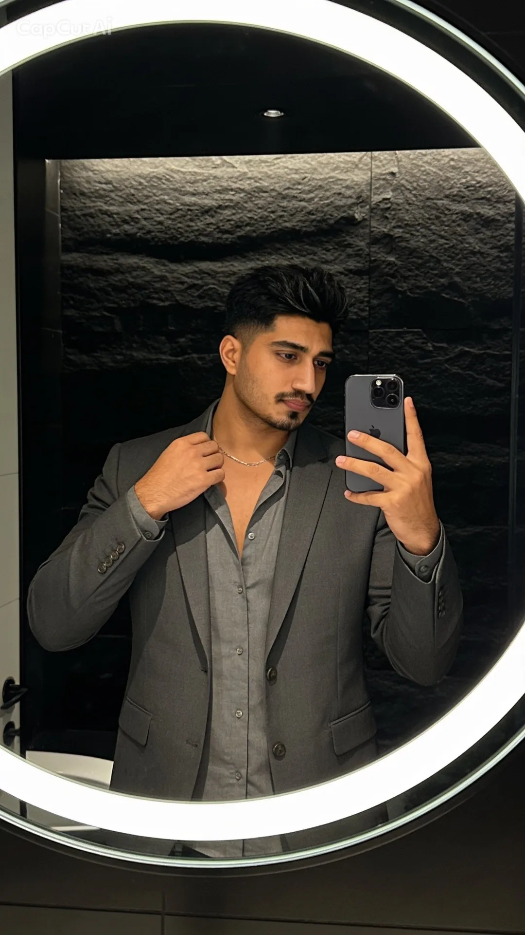 Modern Mirror Selfie Portrait