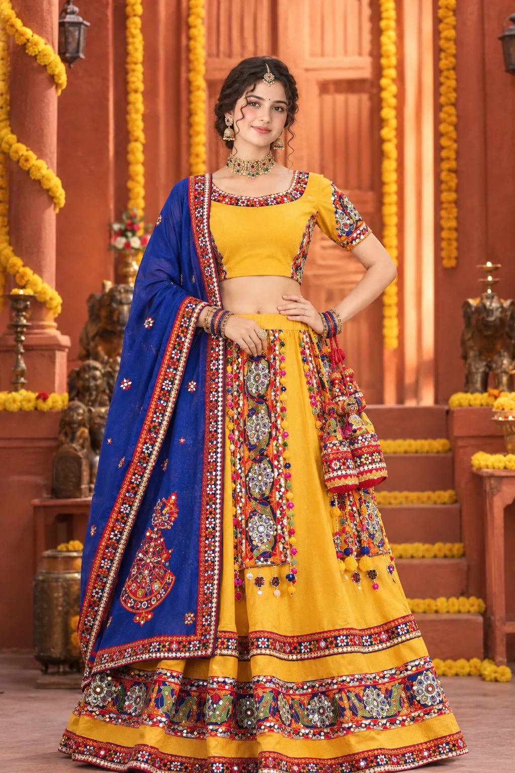 Draped in Royal Elegance 🌺🌺🌺
