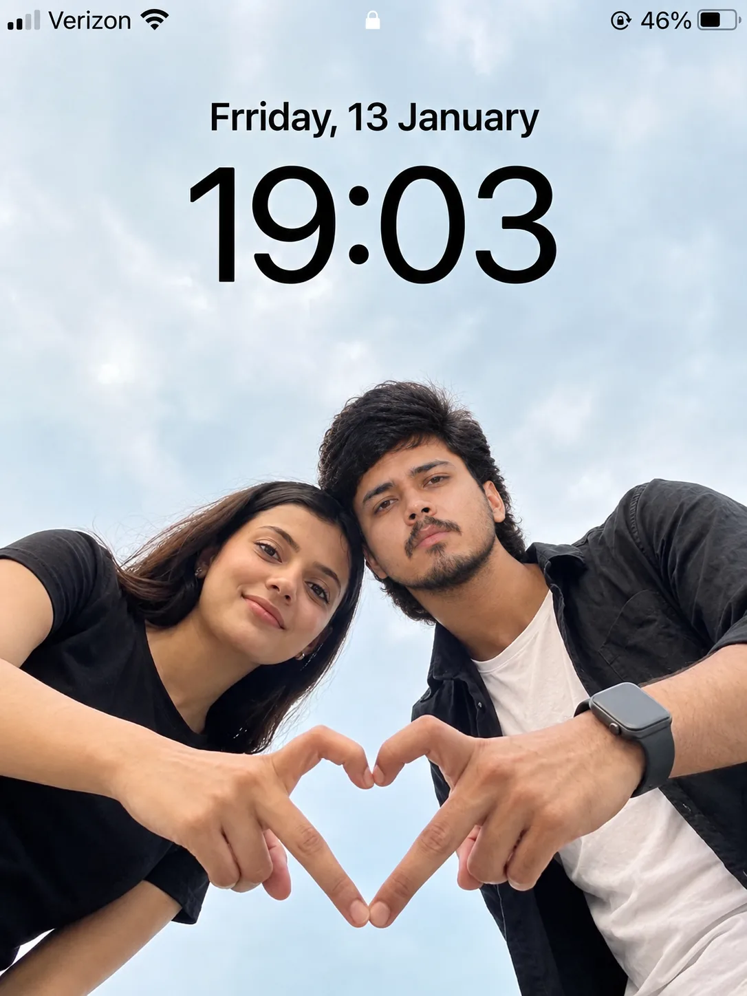 Perfect Couple Heart Pose ❤️ | Cinematic Sky Selfie