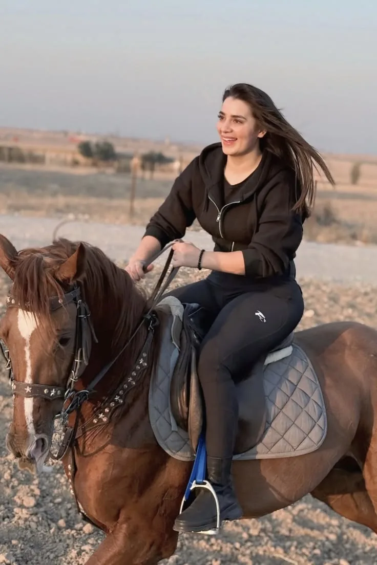 Equestrian Adventure – Sunset Horse Riding Portrait