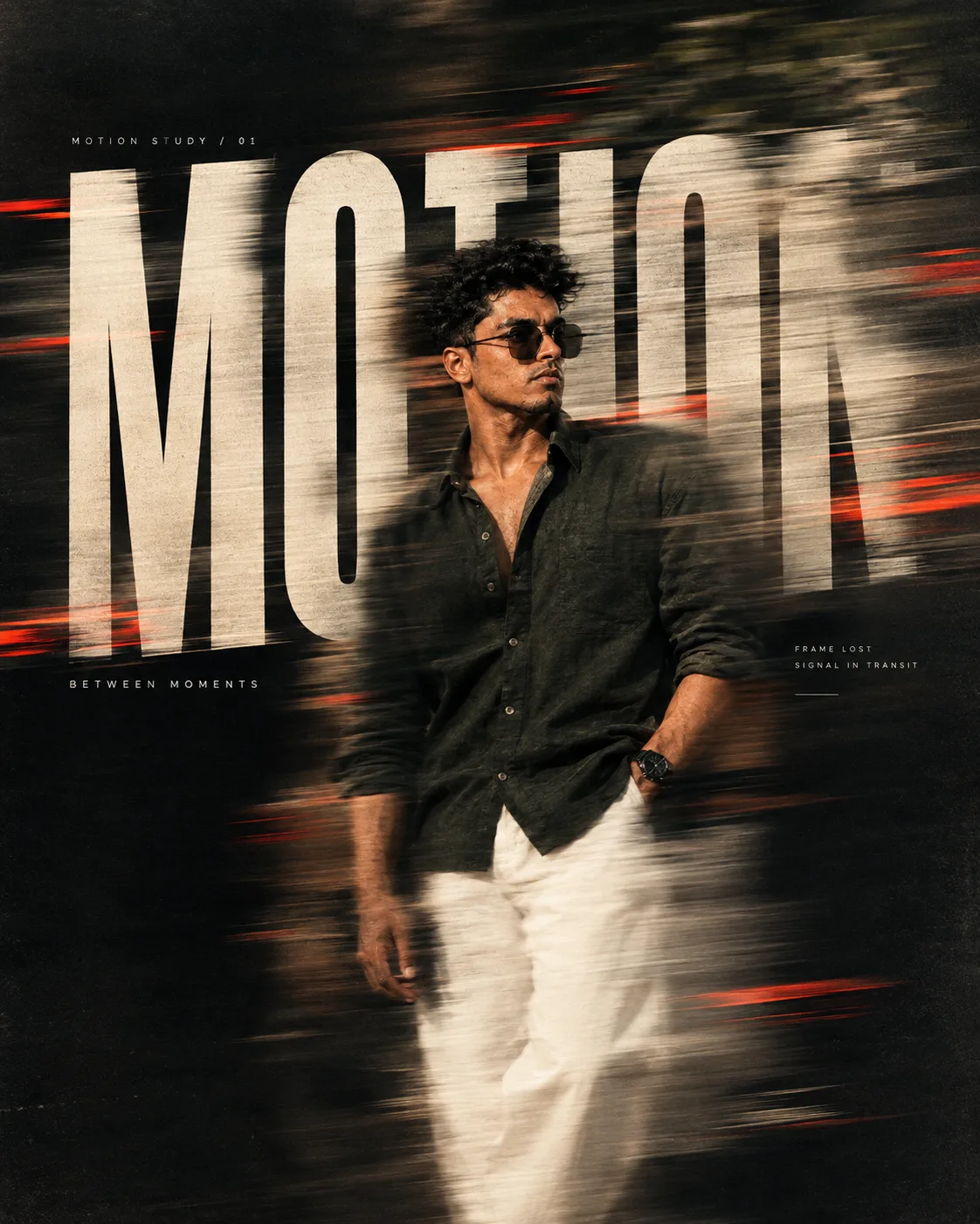 Create a Premium realistic fashion/editorial poster
