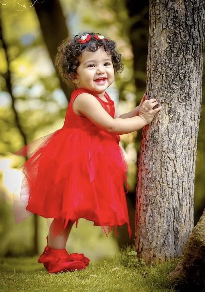Toddler's Joyful Forest Portrait