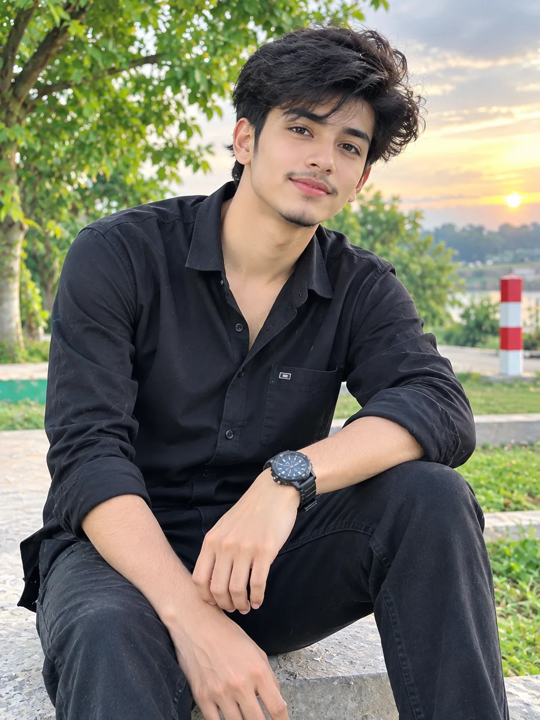 Stylish Black Outfit Boy | Viral Fashion Look