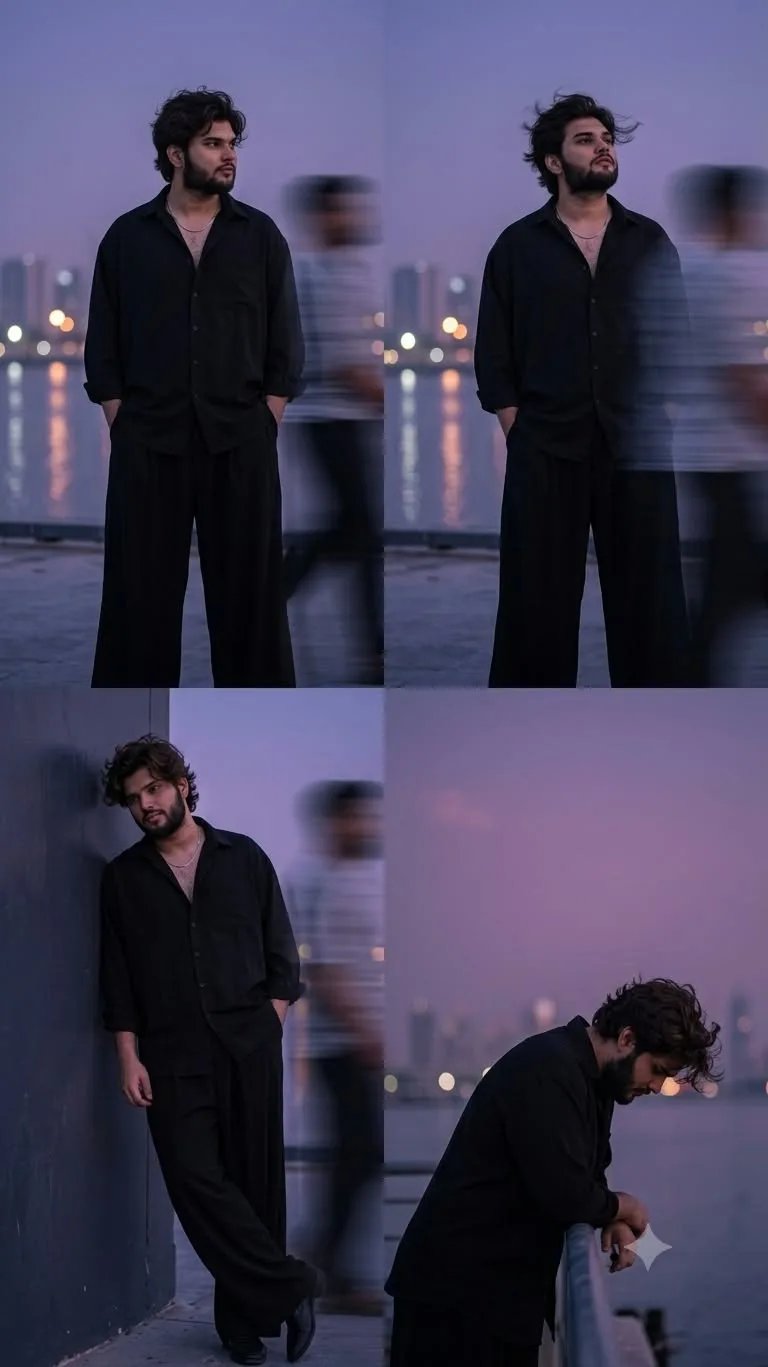 Cinematic Blue Hour Portrait