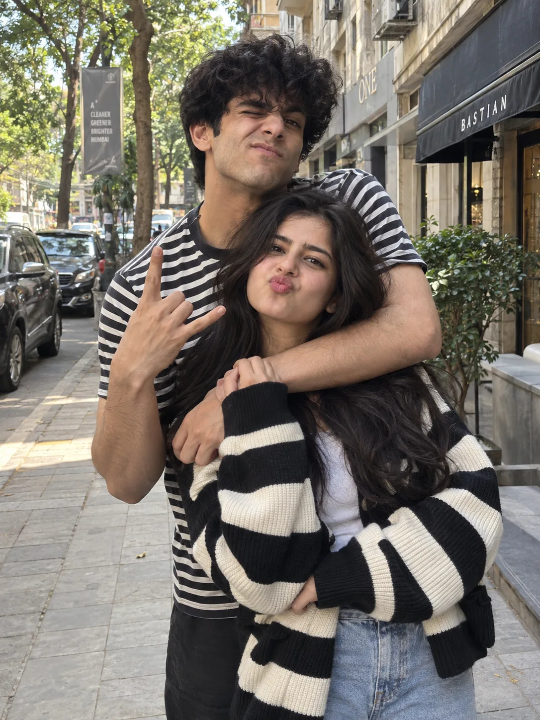Ultra realistic candid couple portrait