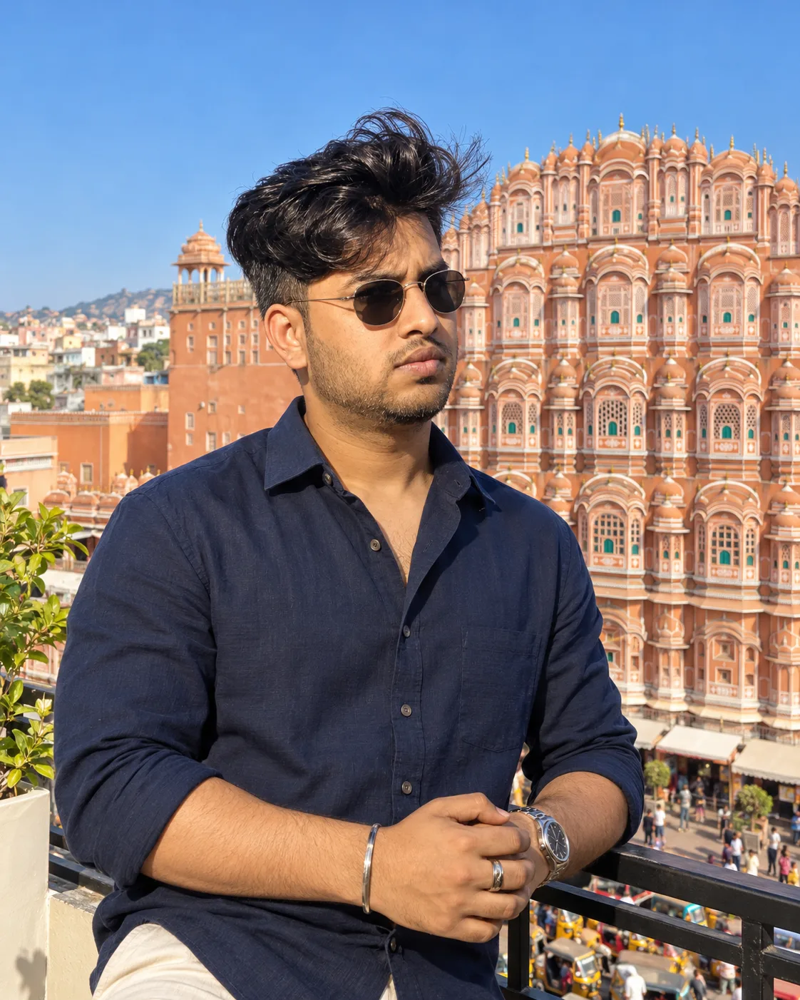 Hawa Mahal Terrace Portrait