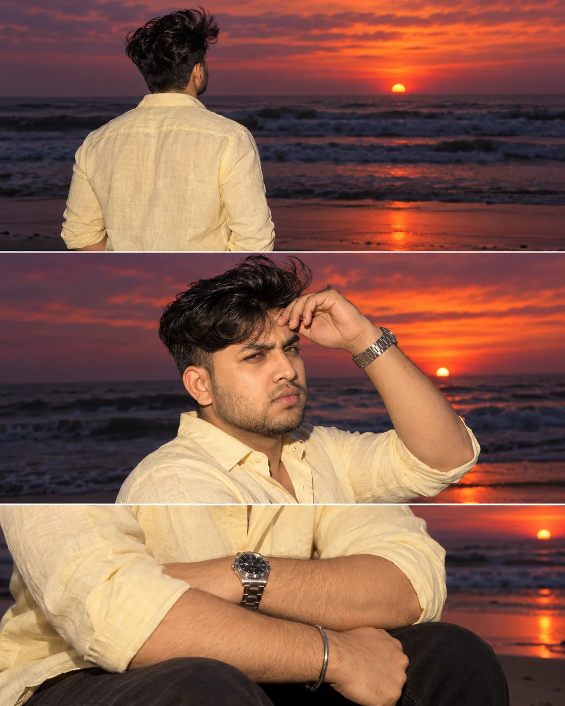 Sunset Beach Photo Collage