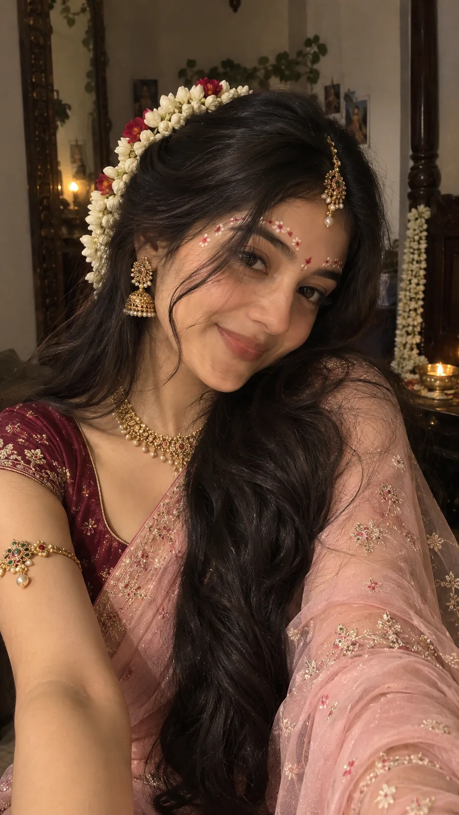 Ultra realistic radha krishna inspired portrait