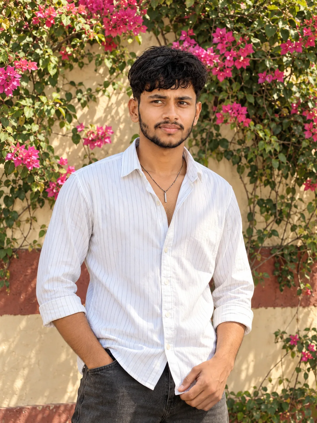 Garden Portrait — Ultra-Realistic DSLR