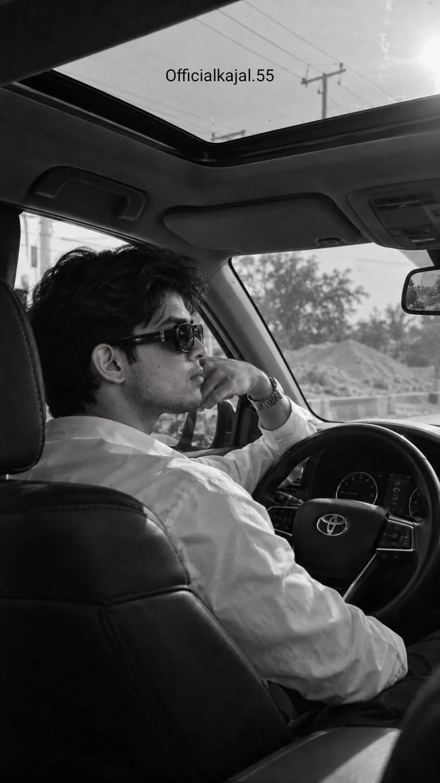 Black and white monochrome cinematic photograph,