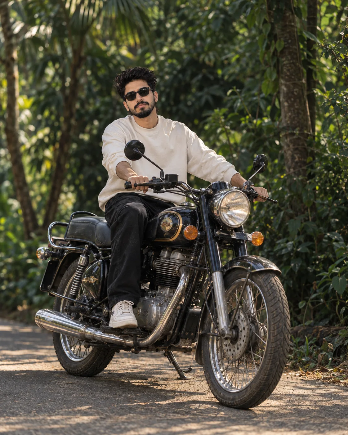 Royal Enfield Outdoor DSLR Portrait